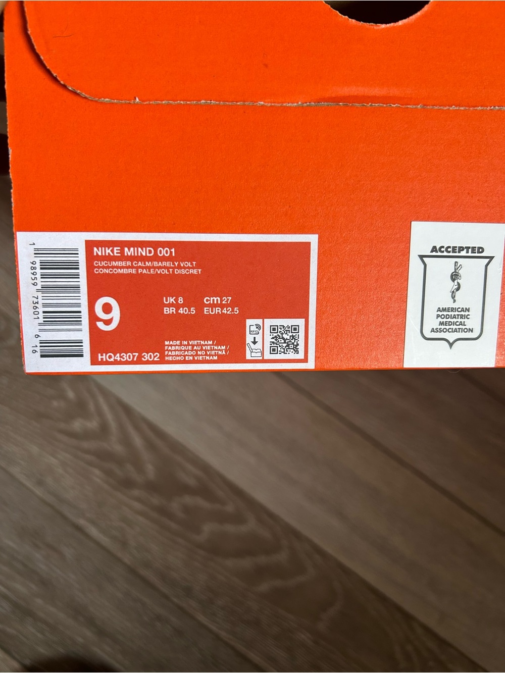 Men’s Nike Mind 001 Slides - Mint Cucumber Green - Picture 9 of 9